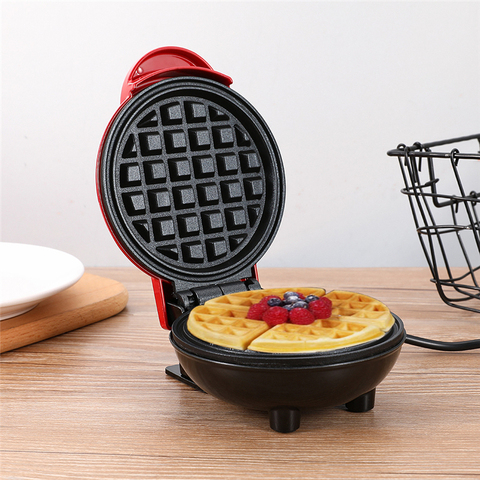 Mini Electric Waffles Maker Pan Eggette Machine Mini Waffle Pot Egg Cake  Oven Bubble Egg Oven Breakfast Waffle Molds