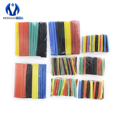 164PCS 328Pcs 530PCS Car Electrical Cable Tube kits Heat Shrink Tube Tubing Wrap Sleeve Assorted 8 Sizes Mixed Color ► Photo 1/6