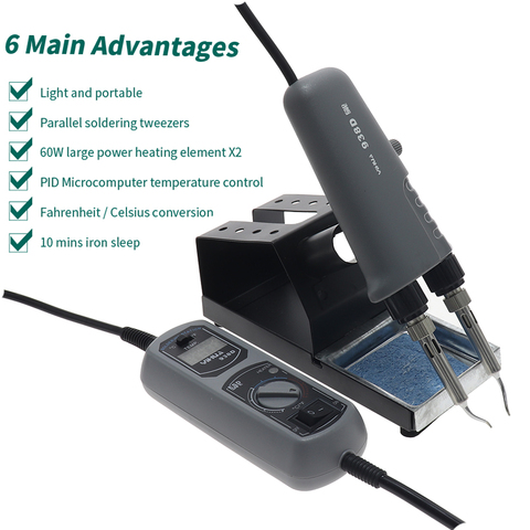 YIHUA 938D Portable Hot tweezers Mini Soldering Station Hot Tweezer for BGA SMD repairing 110V/220V EU/US/GB/AU PLUG ► Photo 1/6