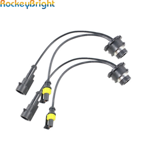 Rockeybright 2pcs D2S D2R D2C D4S HID xenon ballast for bulbs wiring Harness AMP relay wires cable base adapters sockets holders ► Photo 1/6