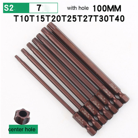 100mm Screwdriver Bit S2 Steel 1/4