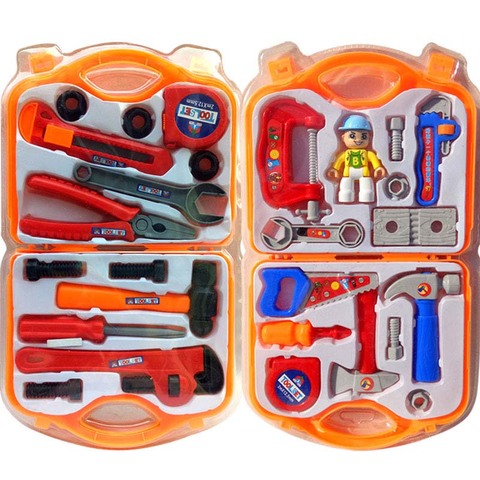 Kids Tool Kit Educational Toys Simulation Repair Tools Toys Drill Plastic Game Learning Engineering Puzzle Toys Gifts For Boy ► Photo 1/6