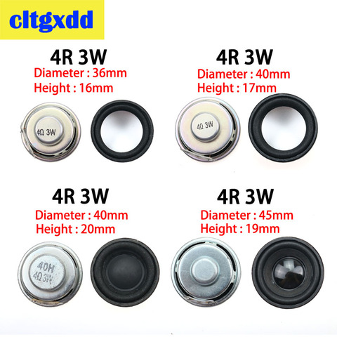 1PC New Speaker Horn 3W 4R Diameter 36mm 40mm 45mm Mini Amplifier Rubber Gasket Loudspeaker Trumpet ► Photo 1/6