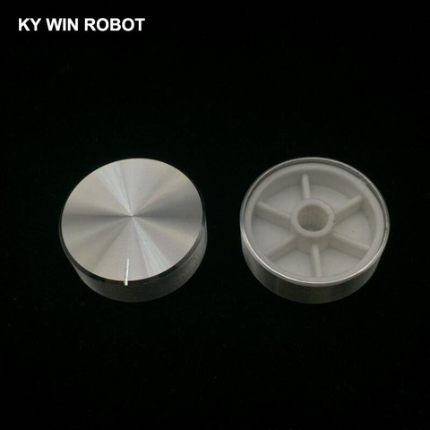 1 pcs 30x10mm 6mm Shaft Hole Aluminum Alloy Potentiometer Knob White ► Photo 1/5
