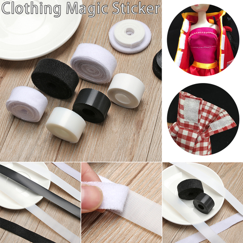 6/8/20mm Magic Tapes Sticker Width Doll Sewing Clothes Stickers Fastener Tape Sewing Paste Strap DIY Doll Clothing Accessories ► Photo 1/6