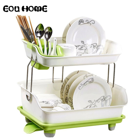 Multifunctional Dish Drainer Racks Holders Kitchen Utensils Dishes Chopsticks Storage Organizer Dish Shelf Kitchen Accessories ► Photo 1/6