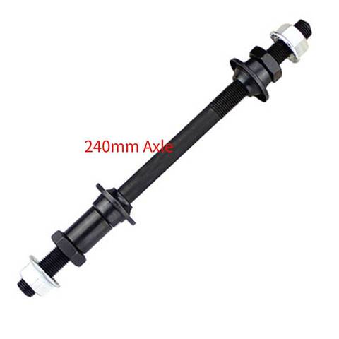 lengthened 240mm mountain bike snow bike fat bicycle hubs rear axle refitted solid axle  rear axle bicycle accessory axle ► Photo 1/5