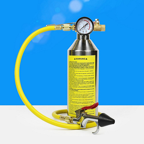 Automotive air conditioning cleaning canister cleaning bottle A/C system flush SET ► Photo 1/5