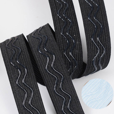 1“ 25mm rubber band silicone elastic webbing Black White Women Bra Strap Accessories shoulder tape Lace Elastic Band Trim ► Photo 1/6