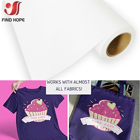 White Eco-Solvent Printable Heat Transfer Vinyl Iron On Vinyl Film For All Color T-Shirt Coats Bag Fabric Sheet TPU 50*30/100cm ► Photo 1/6