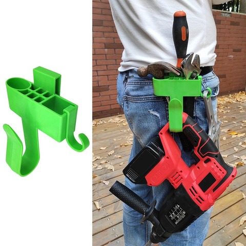 Hardware Tool Bags Electrician Tool Holder Belt Professional Eletric  Drill Clip Tools Bag Waist Pocket Plastic Waist Tools Hook ► Photo 1/6