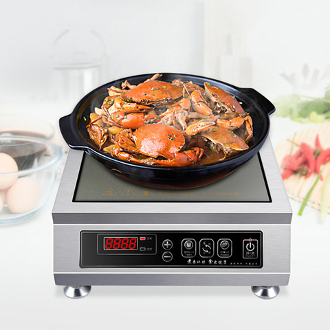 3500w high-power induction cooker commercial induction cooker electric pottery stove smart stir-fry flat convection stove ► Photo 1/6