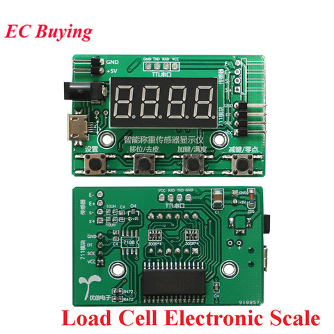 Load Cell HX711 AD Module Weight Sensor Digital Display Electronic Scale Weighing Pressure Sensors 1KG 5KG 10KG 20KG Instrument ► Photo 1/6