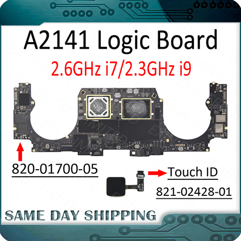 Laptop A2141 Logic Board 820-01700-05 for Apple MacBook Pro Retina 16