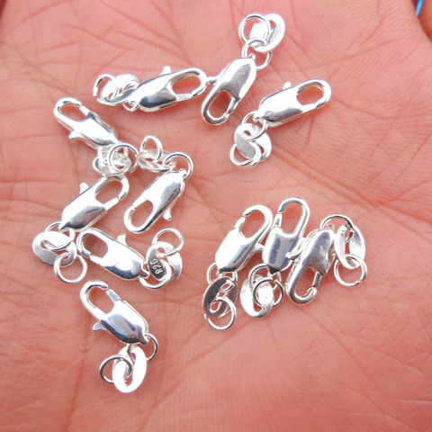 10Pcs 925 Sterling Ssilver Universal Basic Lobster Clasp Jint Wholesale And Retail ► Photo 1/4