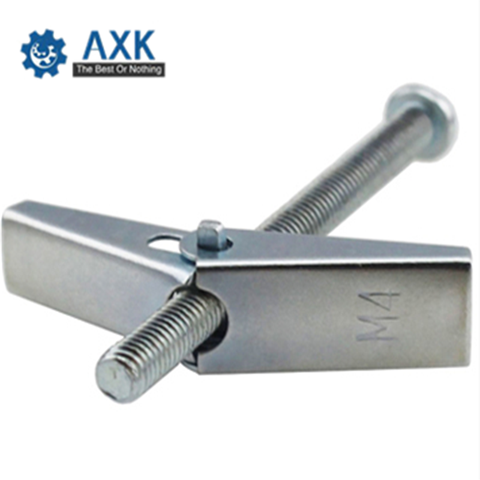 10pcs/lot M3M4/M5/M6/M8 with Screw Spring Wing Toggle Anchor Bolt With Zinc Plated/Primavera Asa Alternar/Wing muelle articulado ► Photo 1/6