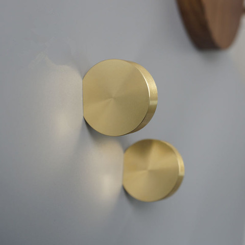 Copper Cabinet Knobs and Handles Round Drawer Knobs Kitchen Handles Cabinet Pulls Solid Brass Furniture Knob ► Photo 1/6