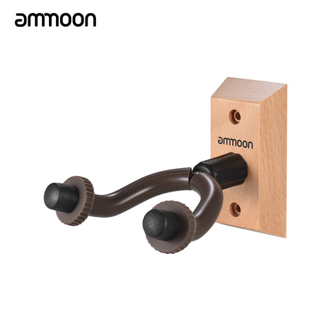 ammoon Guitar Hanger Wooden Wall Mount Hook Holder Keeper for Electric Acoustic Guitars Bass Ukulele Guitar Accessories ► Photo 1/6