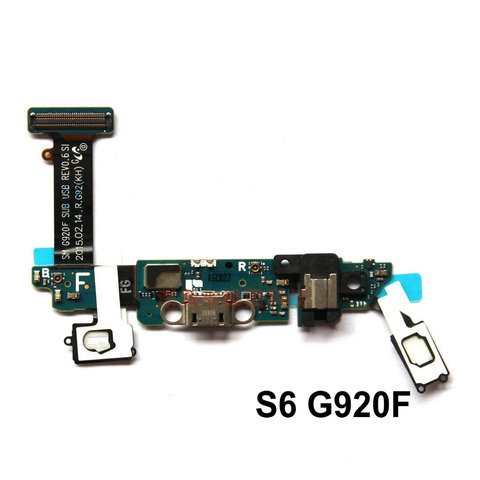 New Microphone Module+USB Charging Port Board Flex Cable Parts For Samsung S6 G920F / S6 edge G925F / S6edge Plus G928F ► Photo 1/2