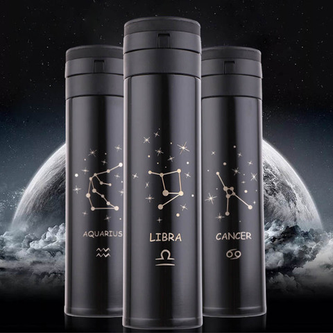 1 Pcs Thermos Cup Portable Tea Termos Mug Double Wall Bounce Cover Travel Water Bottle Thermal Insulated Drinking Supplies ► Photo 1/6