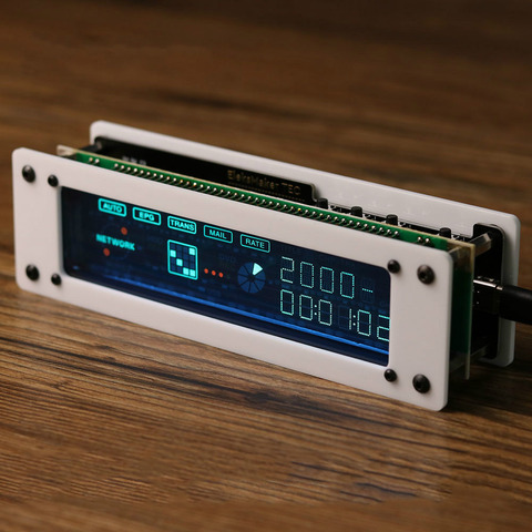 Desktop VFD Clock Fluorescent Tube Retro ornament electronic clock Type-C interface 5V ► Photo 1/6