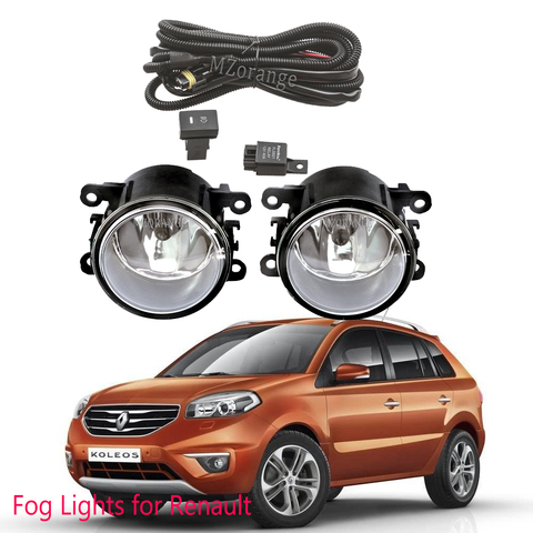 LED Fog Lights for Renault Duster Koleos Megane Fog Light For Dacia Duster Logan 2004-2015 halogen foglights for Renault Logan ► Photo 1/6