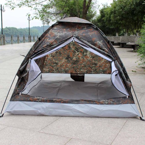 TOMSHOO 2 Person Tent Ultralight Single Layer Water Resistance Camping Tent PU1000mm with Carry Bag Hiking Traveling 3 Season ► Photo 1/6