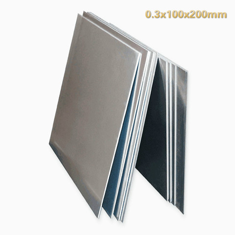 99.96% Pure Nickel Ni Metal Thin Sheet Plate 0.3mm x 100mm x 200mm ► Photo 1/5