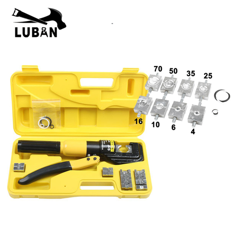 Free shipping 5-6T Cable lug Hydraulic Crimping Tool Hydraulic Crimping Plier Hydraulic Compression Tool YQK-70 Range 4-70mm2 ► Photo 1/6