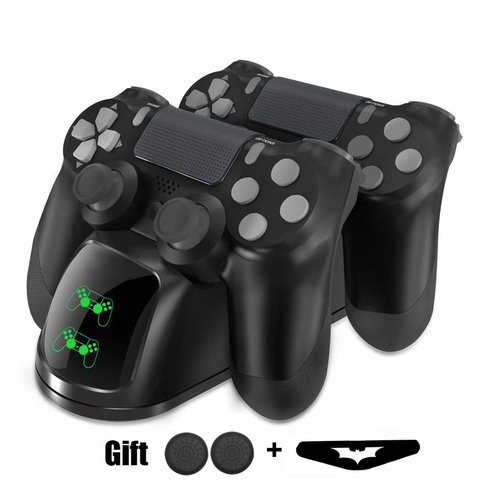 PS4 Controller Joypad Joystick Handle USB Charger Dual USB Fast Charging Dock Station for Playstation 4 PS4 Slim / PS4 Pro ► Photo 1/6