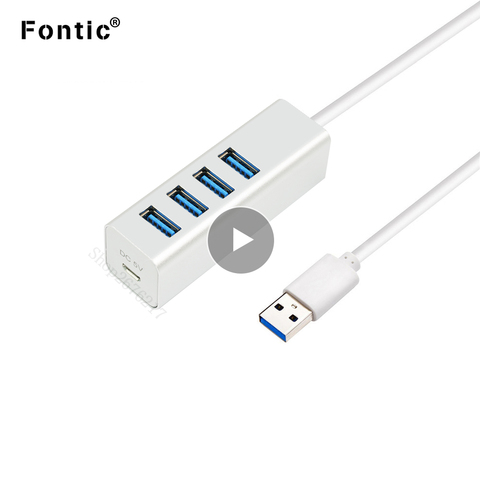 USB 3.0 HUB with 4 Ports Aluminum Portable OTG HUB USB Splitter For Macbook Laptop PC Tablet Computer Accessories ► Photo 1/6