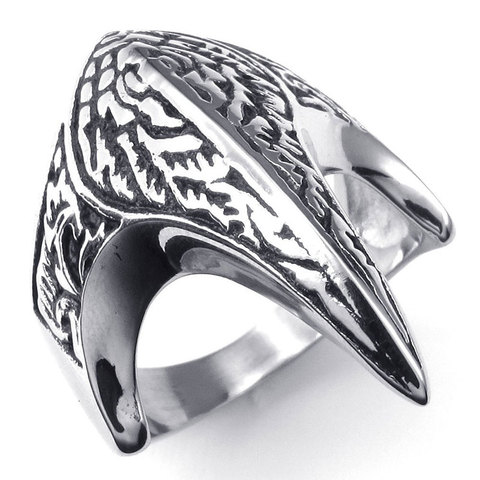 Vintage punk jewelry geometric pattern claw shape men's ring engagement wedding ring ► Photo 1/6