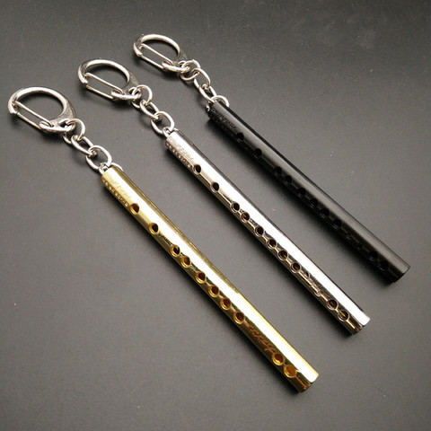 1PC Mini Pocket Musical Instrument Keychain Cosplay Prop Accessories Flute Keyring Key Chain Pendant ► Photo 1/6