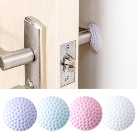 1PCS Home Wall Thickening Mute Door Fenders Golf Styling Rubber Fender Handle Door Lock Protective Pad Protection Wall Sticker ► Photo 1/6