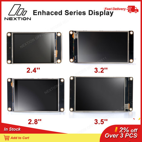 Nextion Enhanced Series HMI RTP LCD Display 2.4''  2.8'' 3.2'' 3.5'' Size 1024 Bytes EEPROM/Larger RAM Touch Display ► Photo 1/5