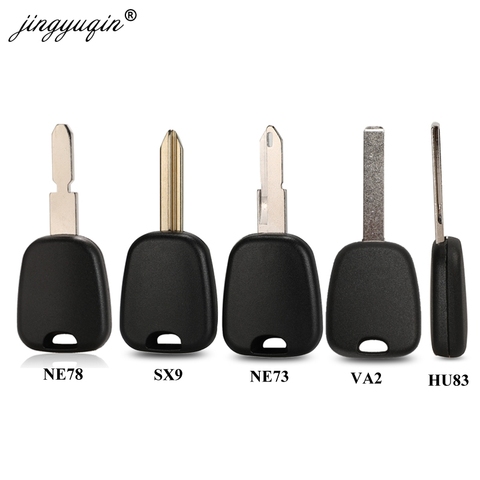 jingyuqin Transponder Car Key Shell Case Fob For Citroen C2 C3 C4 Fit Peugeot 106 107 307 207 306 406 VA2 HCA SX9 Ne73 ► Photo 1/5