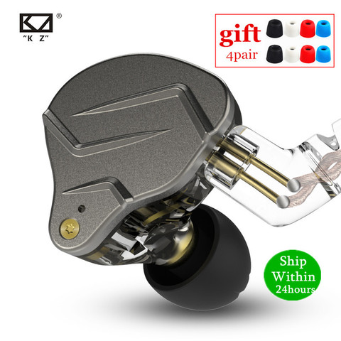 Newest KZ ZSN PRO 1BA+1DD Hybrid technology HIFI Metal In Ear Earphones Bass Earbud Sport Noise Cancelling Headset ZS10 PRO ZSX ► Photo 1/6