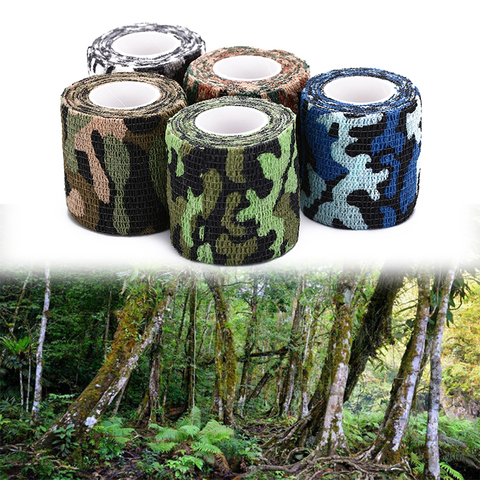 Self adhesive Non woven Camouflage Wrap Rifle Hunting Shooting Cycling Tape Waterproof Camo Stealth Tape ► Photo 1/6