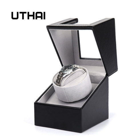 UTHAI U01 Black Mechanical Watch Winding Box Motor Shaker Watch Winder Holder Display Jewelry Storage Organizer ► Photo 1/6