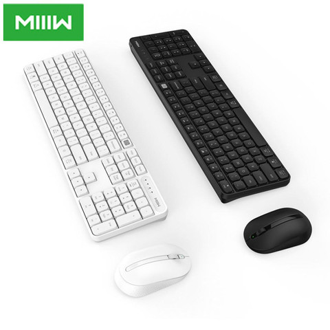 Original xiaomi MIIIW RF 2.4GHz Wireless Office Keyboard Mouse Set 104 Keys For Windows PC Compatible Portable USB Keyboard ► Photo 1/6