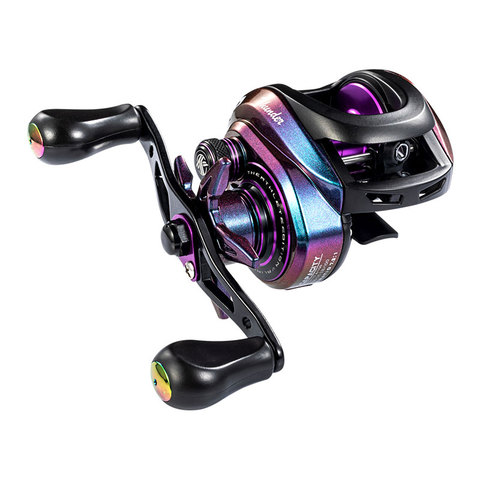 Kawa Fishing Baitcast Reel  Aluminum Two Spools Wheel  Max Drag 8kg 7+1Bearings Ratio 7.3:1 Brass Main Gear Shaft Alloy Handle ► Photo 1/6