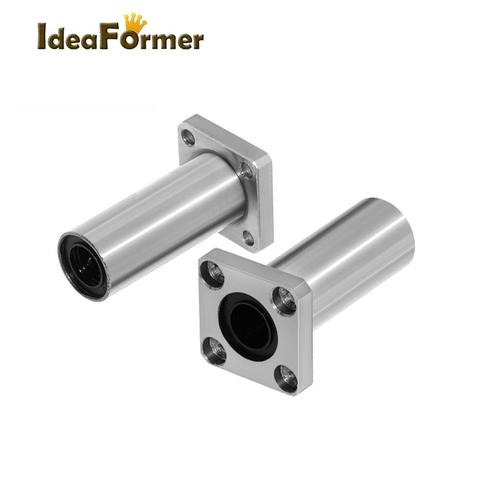 1Pc LMK8LUU LMK10LUU LMK12LUU Flange Linear Bearing Square Linear Bearing For CNC 3D Printer 8/10/12mm Rods Linear Shaft Parts. ► Photo 1/6