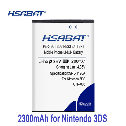 100% Original HSABAT 2300mAh CTR-003 CTR 003 Battery For Nintendo 3DS ► Photo 1/3