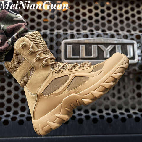 Platform Winter Sneakers for Men High Top Big Size Working Shoes Warm Tactical Men's Boots Lace Up Comfort Military Men Boots N3 ► Photo 1/6
