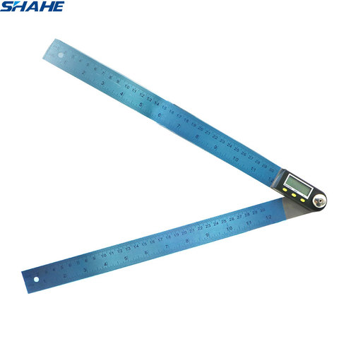 shahe Electronic Goniometer Digital Protractor Angle Finder Stainless Steel Ruler 300 mm Angle Gauge Measuring Tool ► Photo 1/6