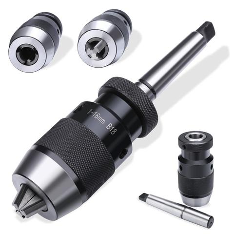 Self Tighten Durable Lathe Tool MT2-B10 B12 B18 B22 Arbor Accessories Keyless Machine Accurate Drill Chuck Steel Live Center ► Photo 1/6