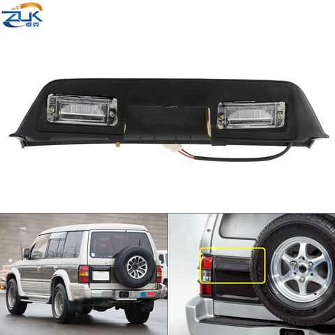 ZUK Tail Gate Door Registration License Plate Light For Mitsubishi Pajero Montero Shogun MK II 2 1990-2000 V31 V32 V33 V43 V45 ► Photo 1/6