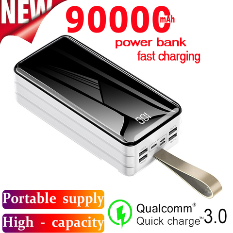 Power Bank 90000mah Portable Charging Charger Powerbank 90000 mah Mobile Phone External Pack Poverbank For Xiaomi mi - Price history & Review | AliExpress Seller - Charging Life Store | Alitools.io