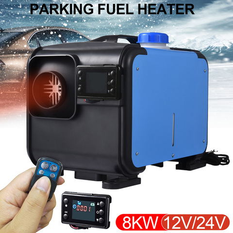 12V/24V Ignition Copper Heater 8KW Diesel Parking Heater Autonomous Heater For Trucks Bus Motorhome RV With Lcd Display Remote ► Photo 1/6