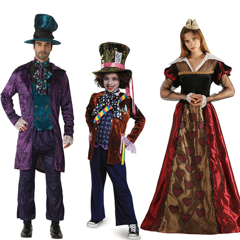 Snailify alice in wonderland costume Boys Mad Hatter Costume Family Halloween Cosplay Alice Through The Looking Glass Cosplay ► Photo 1/6